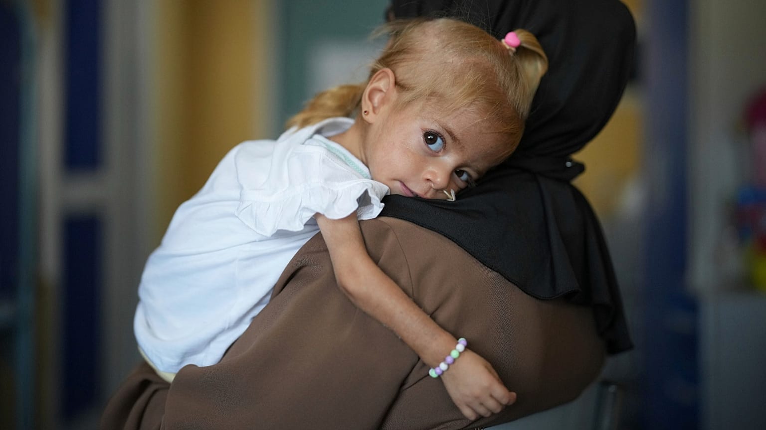 Gaza toddler evacuated to Italy shows signs of recovery from severe malnutrition
