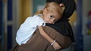 Gaza toddler evacuated to Italy shows signs of recovery from severe malnutrition