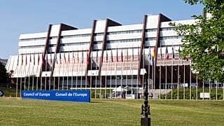 Doğu Fransa'nın Strazburg kentindeki Avrupa Konseyi binası / 25 Haziran 2025 Çarşamba