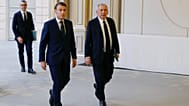 Emmanuel Macron et François Bayrou à l'Élysée, Paris, le 31 mars 2025.