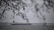 FILE – The oil tanker Eagle S, suspected of the disruption of the Finland-Estonia power cable Estlink-2, is anchored near the port of Kilpilahti in Porvoo, Jan. 7, 2025
