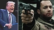 Donald Trump és Tom hanks (a Ryan közlegény zárójelenetében)