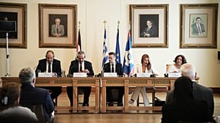 Συνέντευξη Τύπου Χάρη Δούκα με δήμαρχο της Βηθλεέμ και πρέσβη Παλαιστινιακής αρχής