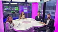 Mariana Corrêa com Marta Mucznik, João Albuquerque, e Ricardo Borges de Castro.