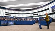 The President of the European Commission, Ursula von der Leyen, presents her State of the EU address to MEPs