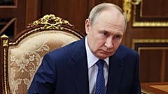 Vladimir Putin durante uma reunião no Kremlin, em Moscovo 10.09.2025