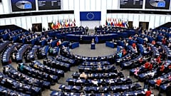 La presidente della Commissione europea Ursula von der Leyen pronuncia il discorso sullo stato dell'Unione al Parlamento europeo a Strasburgo, Francia, 10 settembre 2025