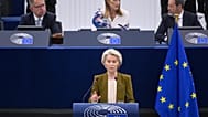 Commission President Ursula von der Leyen during her speech at the European Parliament.