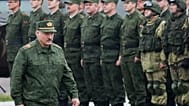 FILE - Belarusian President Alexander Lukashenko inspects the troops during the Zapad (West) 2017 joint Russia-Belarus military drills