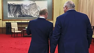 Vlagyimir Putyin és Alekszandr Lukasenka Kínában, 2025. szeptember 2-án