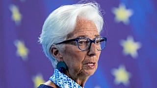 President of the European Central Bank Christine Lagarde briefs the media during a press conference at the bank's headquarters in Frankfurt, Germany, Thursday, 24 July 2025. 