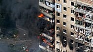 The scene of a Russian aerial strike on a residential building in Kostiantynivka, 10 September, 2025