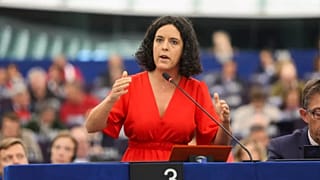 La copresidenta de La Izquierda, Manon Aubry, fue muy crítica en su intervención del miércoles durante el debate sobre el estado de la Unión Europea.