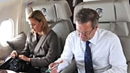 Christian Wulff egy nem privát repülés során