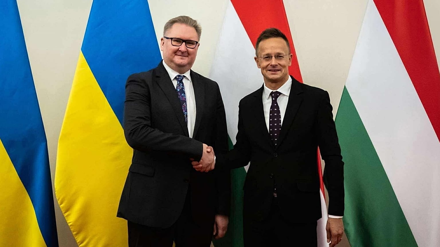 Szijjártó Péter Tarasz Kacskával, az európai integráció ügyeiért felelős ukrán miniszterelnök-helyettessel