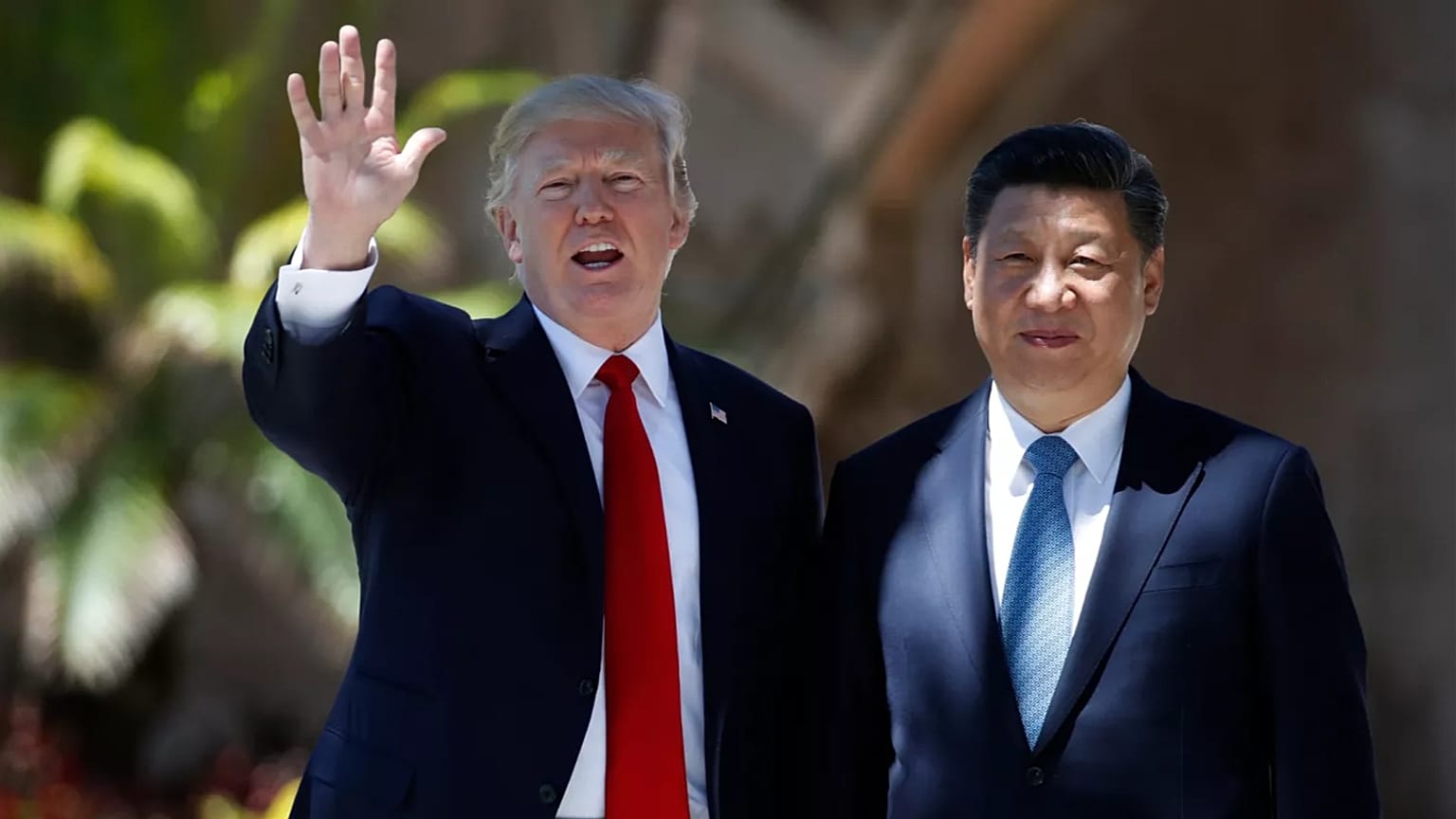 Trump és Hszi (korábbi felvétel)