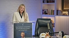 Charlie Kirks Witwe gibt erste Erklärung nach der Ermordung des konservativen Aktivisten ab. Phoenix, Arizona, 12. September 2025.