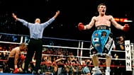 Ricky Hatton right, celebrates a knockout over Jose Luis Castillo, left, during their IBO junior welterweight championship boxing match in Las Vegas, 23 June 2007 .