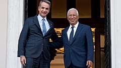 Kyriakos Mitsotakis ve Antonio Costa