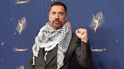 Bardem makes political fashion statement on Emmys red carpet in solidarity with Palestine