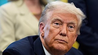 President Donald Trump speaks in the Oval Office of the White House, Monday, Sept. 15, 2025, in Washington. (AP Photo/Alex Brandon)