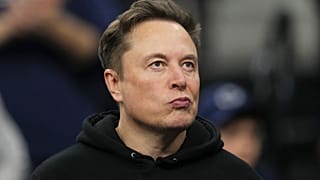 FILE. Elon Musk attends the finals at the NCAA wrestling championship, 22 March 2025, in Philadelphia. 