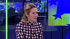 EU foreign policy chief Kaja Kallas speaks to Euronews, in Brussels, 16 September 2025