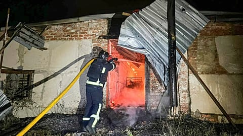 Administrative building hit in Kharkiv as drone targets busy street