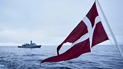 Danish warships participate in a military exercise with hundreds of troops from several European NATO members in the Arctic Ocean in Nuuk, 15 September, 2025