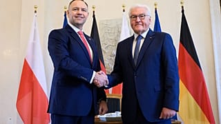Prezydent Polski Karol Nawrocki i prezydent Niemiec Frank-Walter Steinmeier.