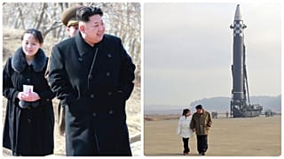 Kim Jodzsong bátyjával 2015-ben megtekintett egy katonai létesítményt, Kim Dzsue apjával 2022-ben egy rakétakilövő álláson