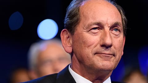 FILE. Nestle's Chairman-designate Paul Bulcke during the general meeting of the Nestle Group, in Lausanne, Switzerland. 6 April 2017.