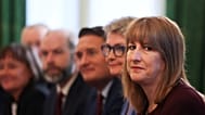 FILE. British Chancellor of the Exchequer Rachel Reeves looks on during a cabinet meeting at 10 Downing Street, in London. 9 Sept. 2025.