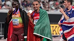 Isaac Nader com os outros medalhistas