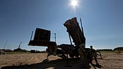 Eine Patriot-Batterie für Boden-Luft-Raketen während einer NATO-Übung in Litauen, 20. Juli 2017