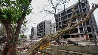 FILE. The site of the June 12 Air India plane crash in Ahmedabad, India. 12 July 2025.