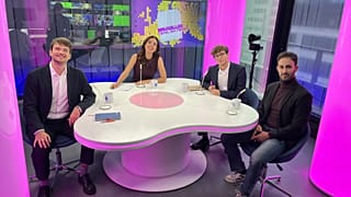 Amaia Echevarría junto a Óscar Pandiello, Andrés Stumpf y Álvaro Villarroel