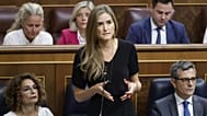 La actual ministra de Transición Ecológica, Sara Aagesen, interviene en una sesión de control parlamentaria del miércoles 17 de septiembre