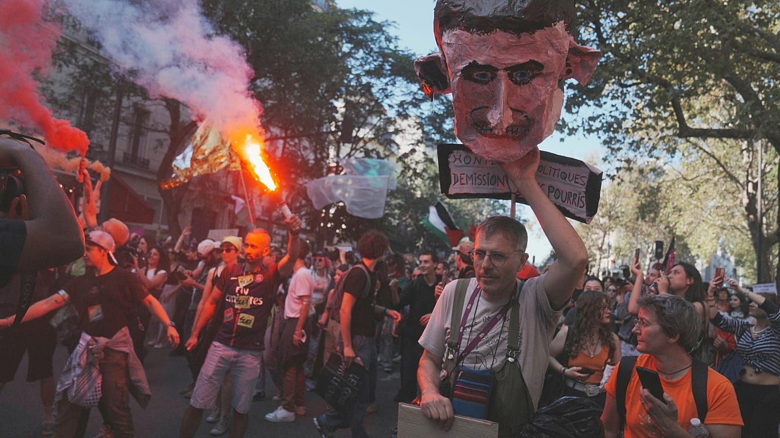 Protestos em França