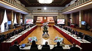 TBMM'de kurulan çözüm süreci komisyonunun 11. toplantısına Meclis Başkanı Numan Kurtulmuş başkanlık etti. / 18 Eylül 2025