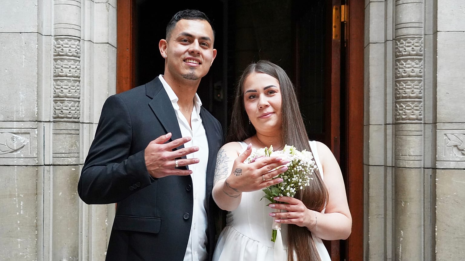 Un couple se marie au Danemark le 08/07/2025