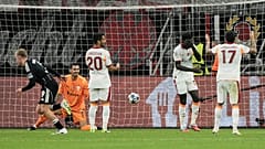 UEFA Şampiyonlar Ligi'nin ilk haftasında oynanan Eintracht Frankfurt - Galatasaray maçından bir görüntü, 18 Eylül 2025