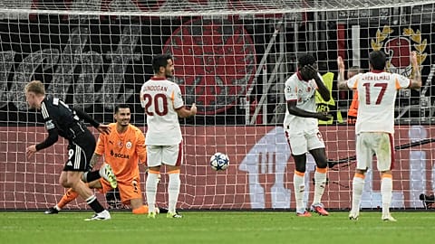 UEFA Şampiyonlar Ligi'nin ilk haftasında oynanan Eintracht Frankfurt - Galatasaray maçından bir görüntü, 18 Eylül 2025
