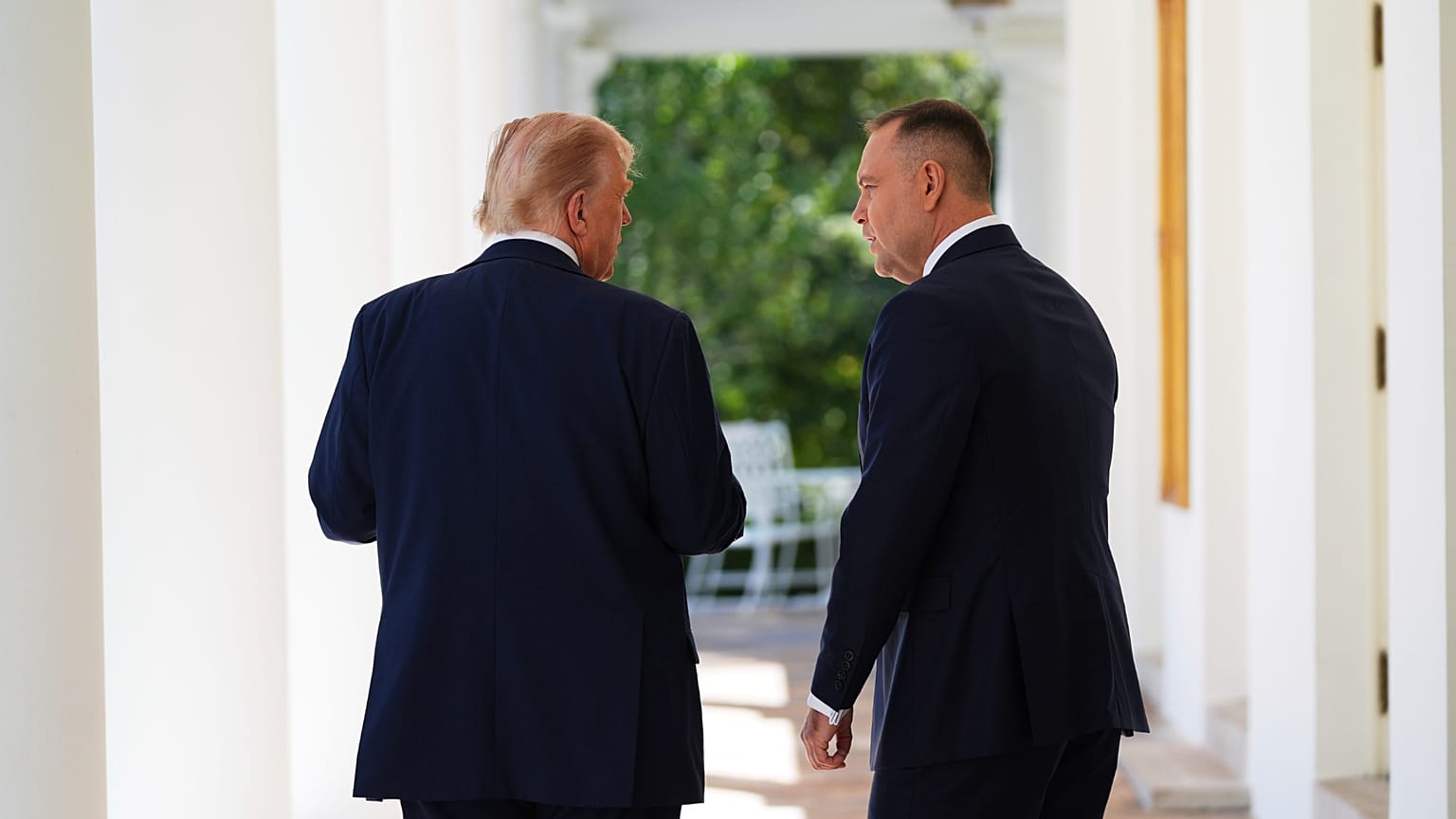 Trump és Nawrocki a Fehér Házban, 2025 szeptember 3.