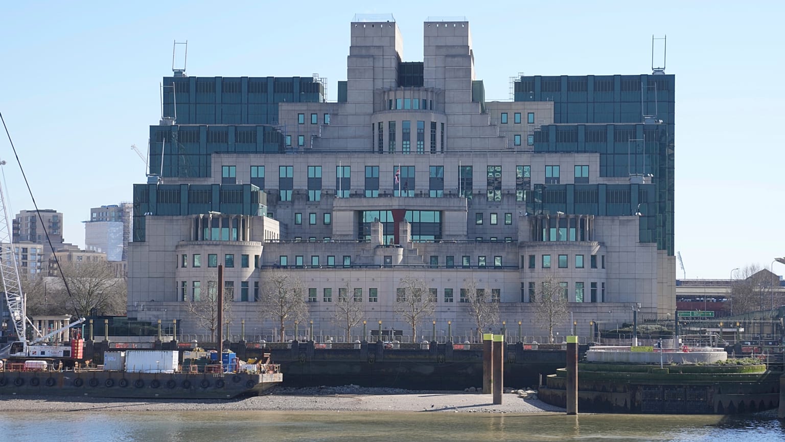 A general view of the headquarters of the Secret Intelligence Service, MI6, in London, 18 March 2025.