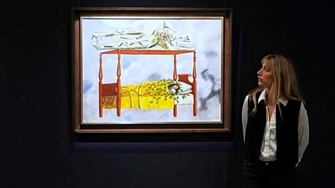 Frida'nın El sueño (La cama) eseri