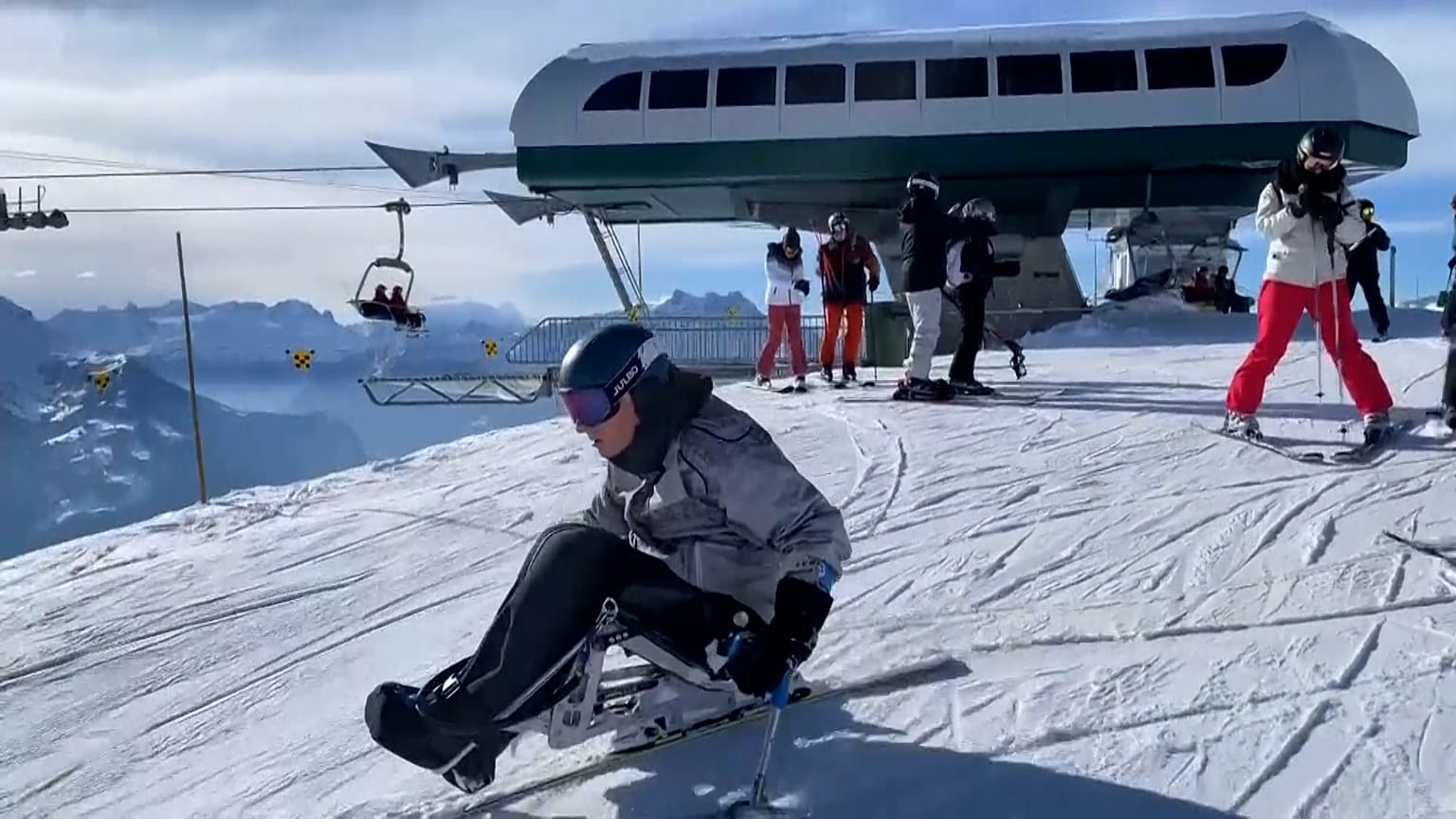 Daniel Joggi, now in his seventies, has been a lifelong skiing enthusiast. But an accident on a ski slope left him quadriplegic decades ago.