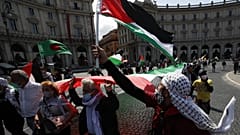 مظاهرة داعمة لفلسطين في روما