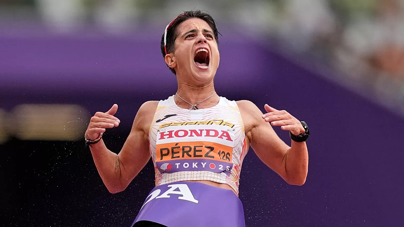 María Perez consigue su cuarto oro mundial en marcha, Tokio, 20 de septiembre de 2025