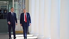 Karol Nawrocki i Donald Trump. 